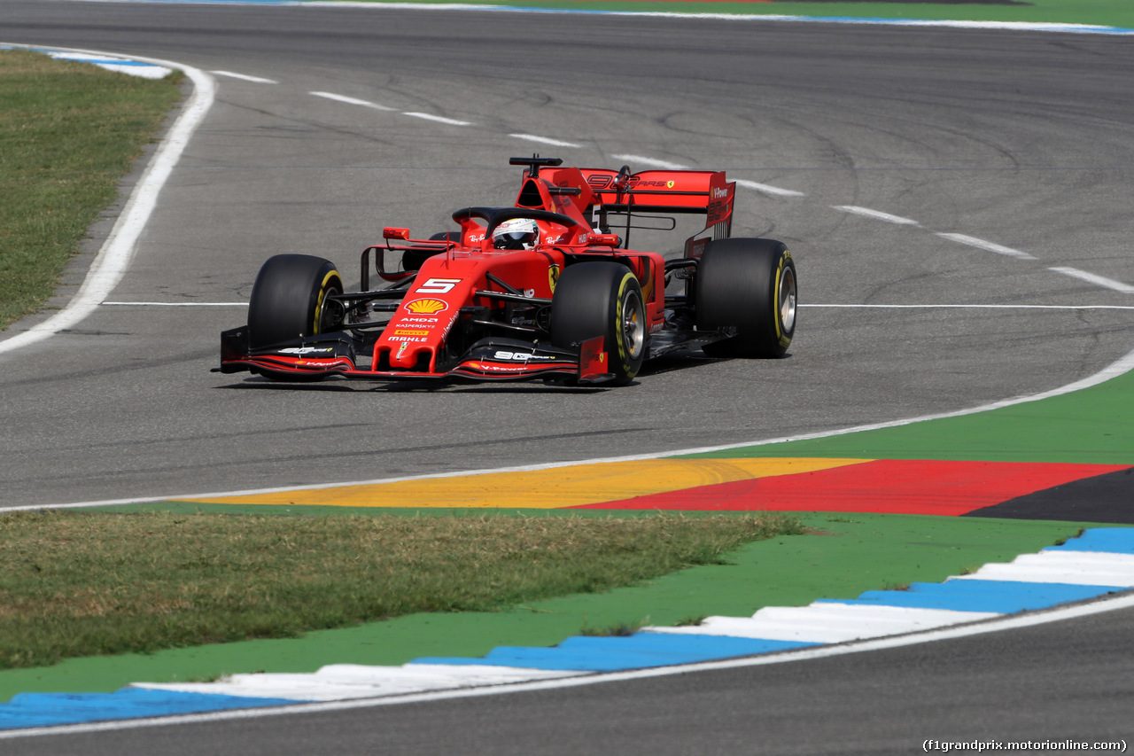 GP GERMANIA, 26.07.2019 - Prove Libere 2, Sebastian Vettel (GER) Ferrari SF90
