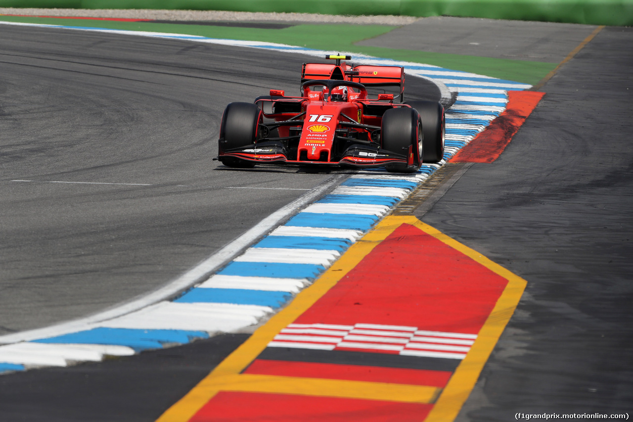 GP GERMANIA, 26.07.2019 - Prove Libere 2, Charles Leclerc (MON) Ferrari SF90