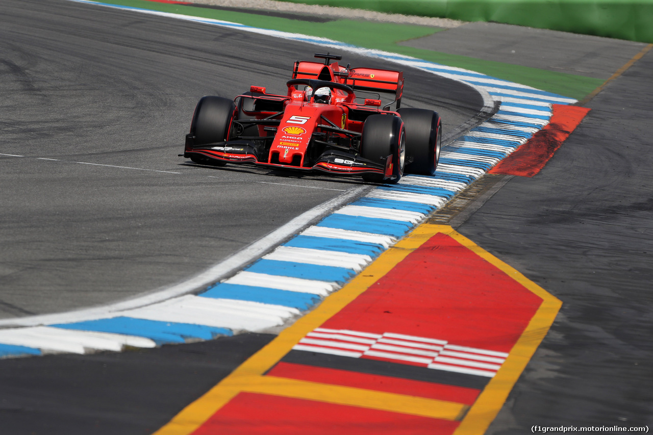 GP GERMANIA, 26.07.2019 - Prove Libere 2, Sebastian Vettel (GER) Ferrari SF90