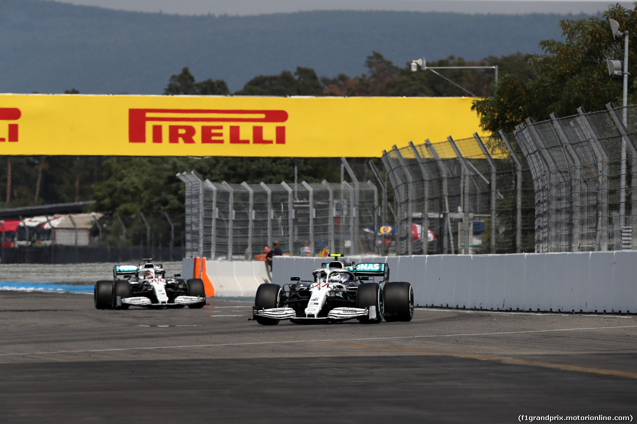 GP GERMANIA, 26.07.2019 - Prove Libere 2, Lewis Hamilton (GBR) Mercedes AMG F1 W10 e Valtteri Bottas (FIN) Mercedes AMG F1 W010
