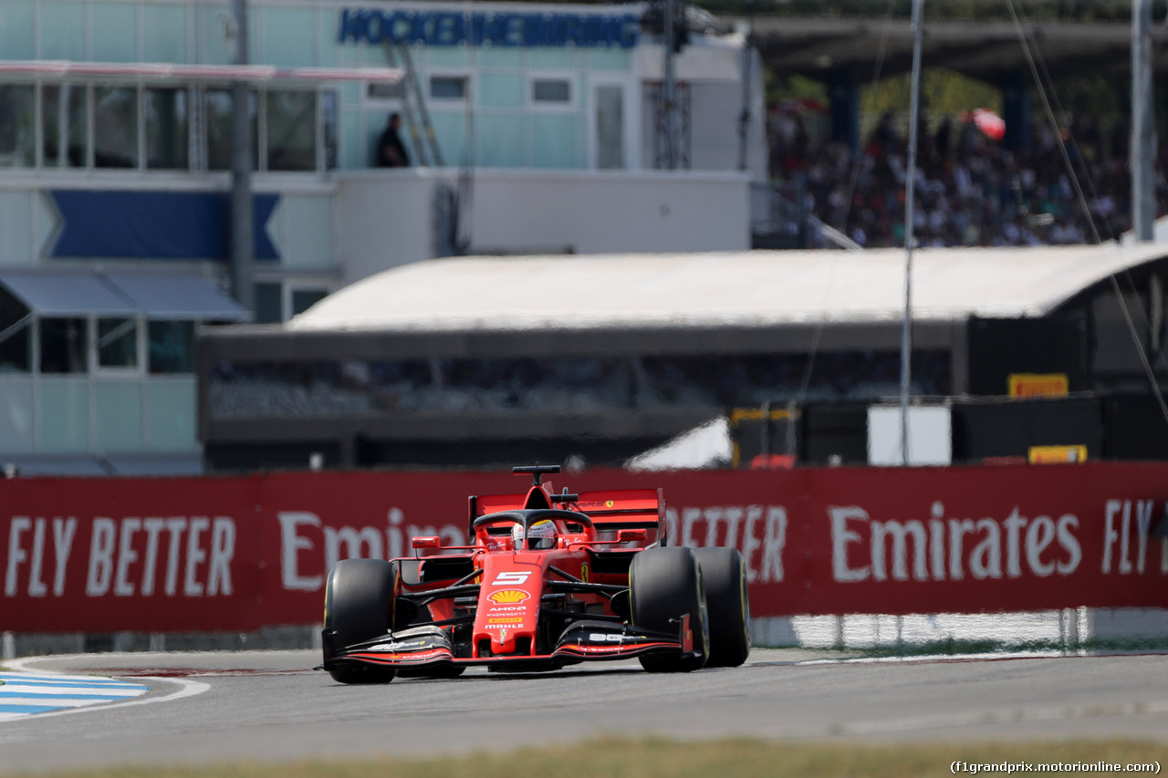 GP GERMANIA, 26.07.2019 - Prove Libere 2, Sebastian Vettel (GER) Ferrari SF90