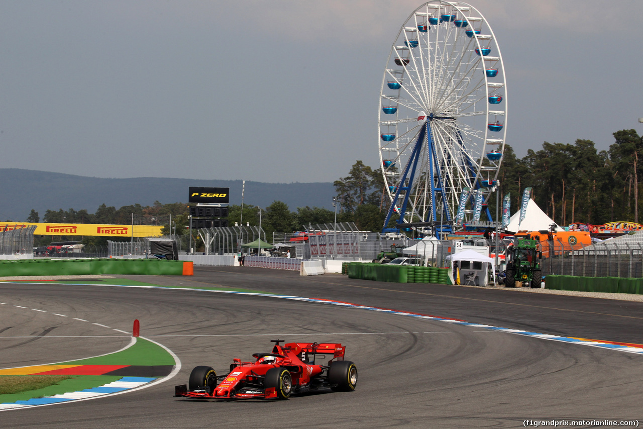 GP GERMANIA, 26.07.2019 - Prove Libere 2, Sebastian Vettel (GER) Ferrari SF90
