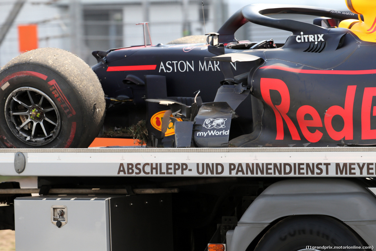 GP GERMANIA, 26.07.2019 - Prove Libere 2, Crash, Pierre Gasly (FRA) Red Bull Racing RB15
