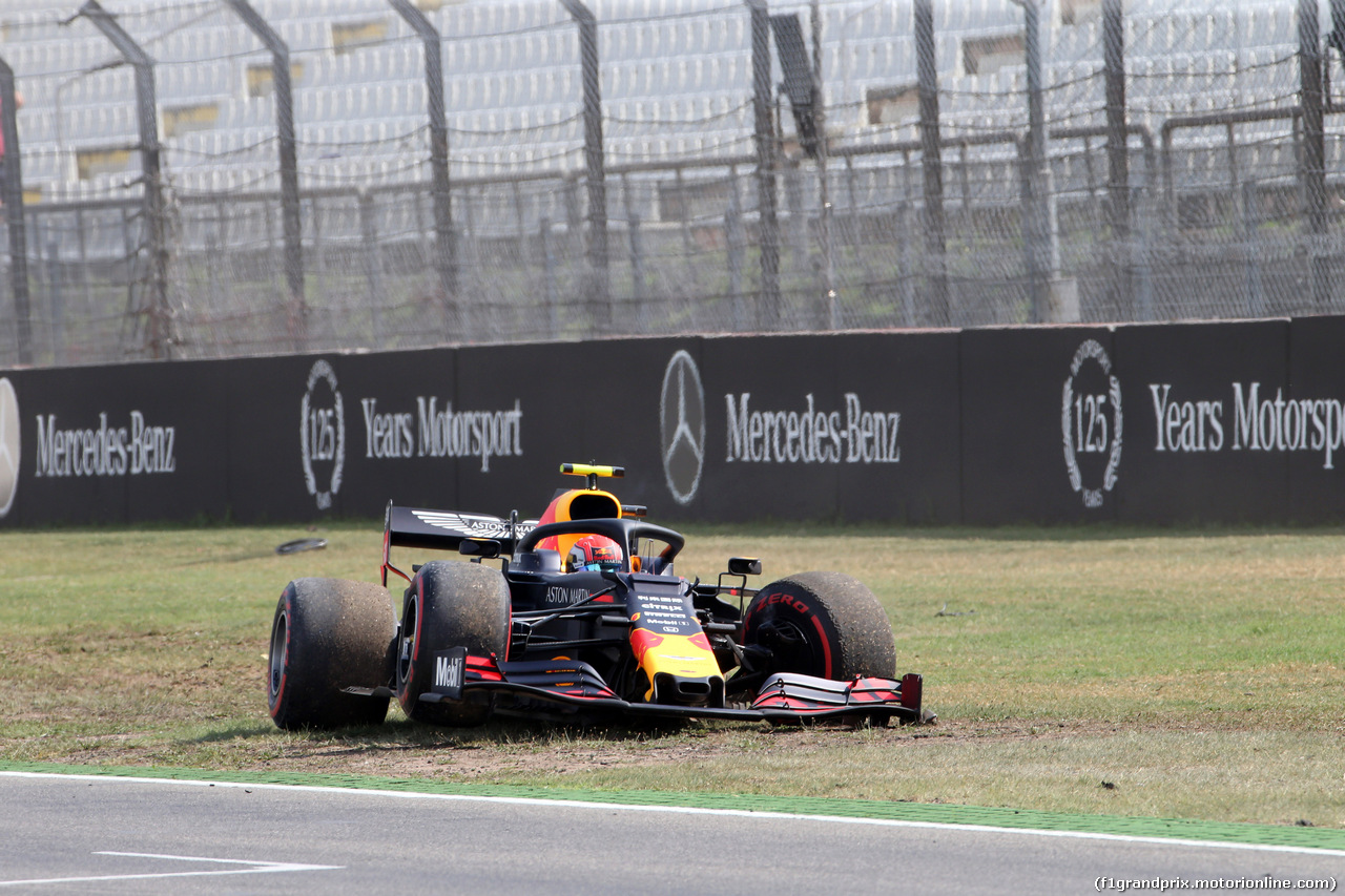 GP GERMANIA, 26.07.2019 - Prove Libere 2, Crash, Pierre Gasly (FRA) Red Bull Racing RB15