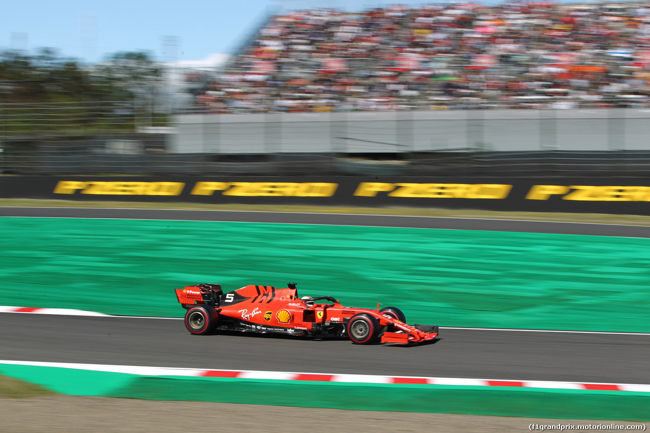 GP GIAPPONE, 13.10.2019- Qualifiche, Sebastian Vettel (GER) Ferrari SF90