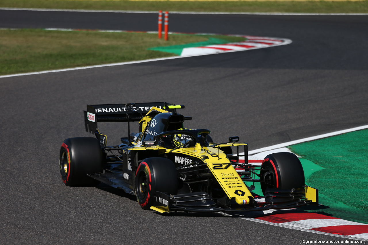 GP GIAPPONE, 13.10.2019- Qualifiche, Nico Hulkenberg (GER) Renault Sport F1 Team RS19