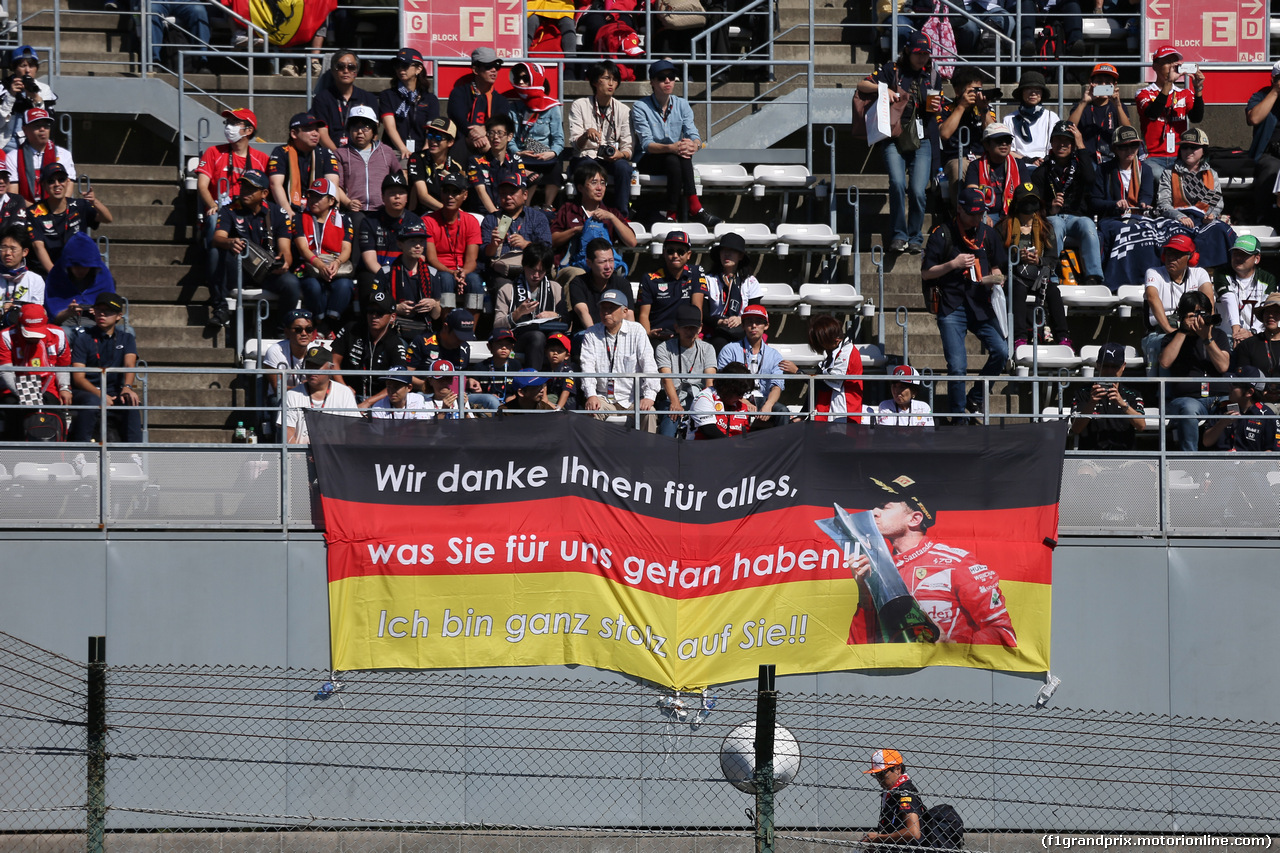 GP GIAPPONE, 13.10.2019- Qualifiche, flag for Sebastian Vettel (GER) Ferrari SF90
