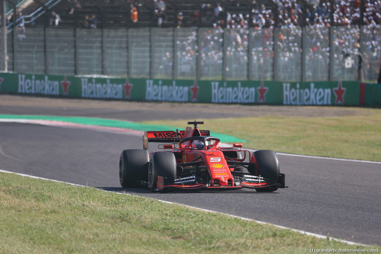 GP GIAPPONE, 13.10.2019- Gara, Sebastian Vettel (GER) Ferrari SF90