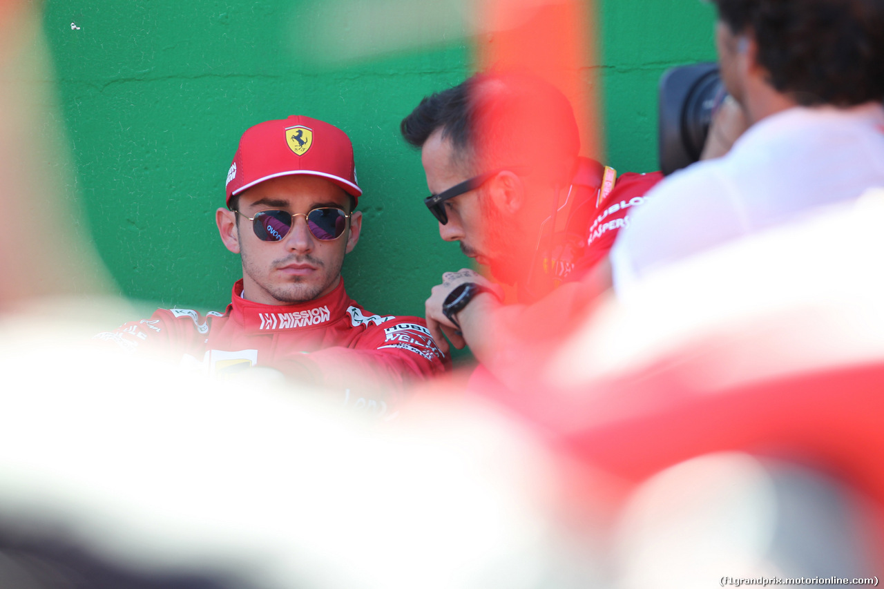 GP GIAPPONE, 13.10.2019- partenzaing grid,  Charles Leclerc (MON) Ferrari SF90