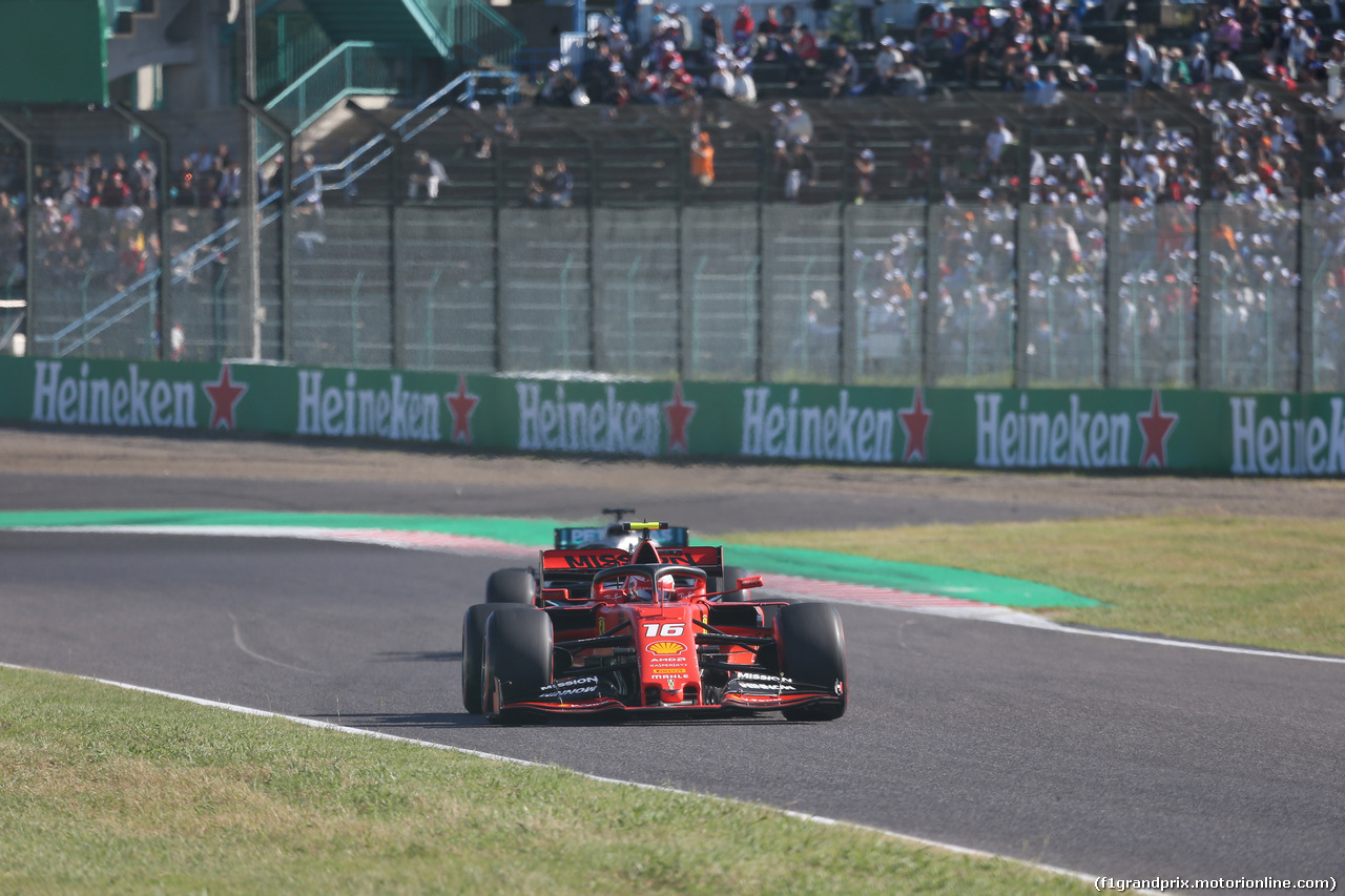 GP GIAPPONE, 13.10.2019- Gara, Charles Leclerc (MON) Ferrari SF90