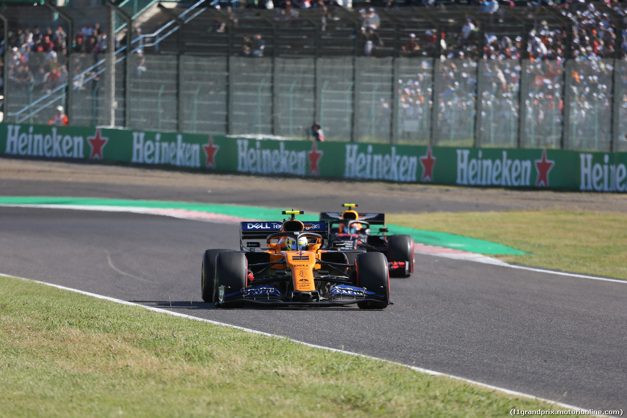 GP GIAPPONE, 13.10.2019- Gara, Lando Norris (GBR) Mclaren F1 Team MCL34