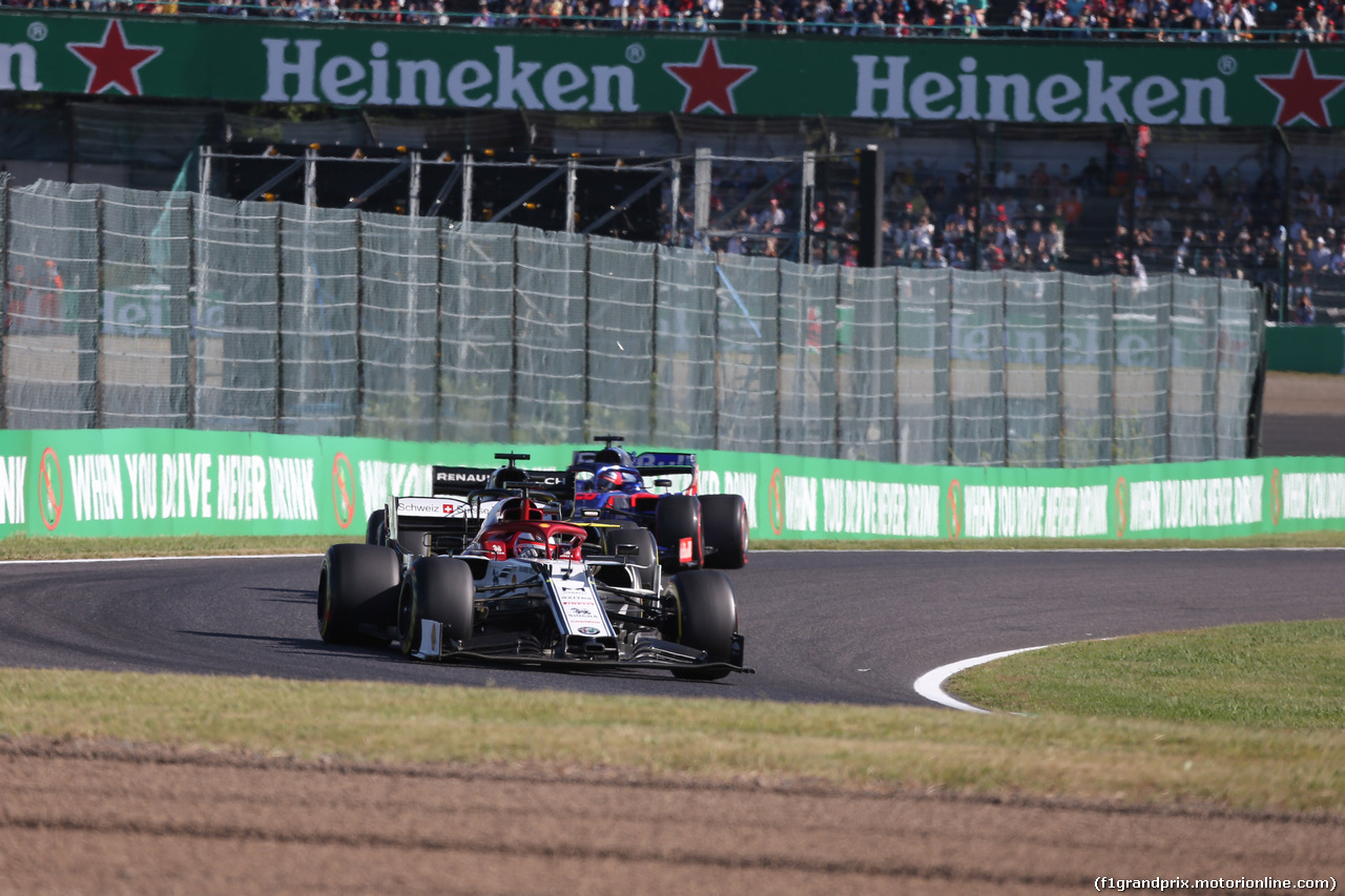 GP GIAPPONE, 13.10.2019- Gara, Kimi Raikkonen (FIN) Alfa Romeo Racing C38