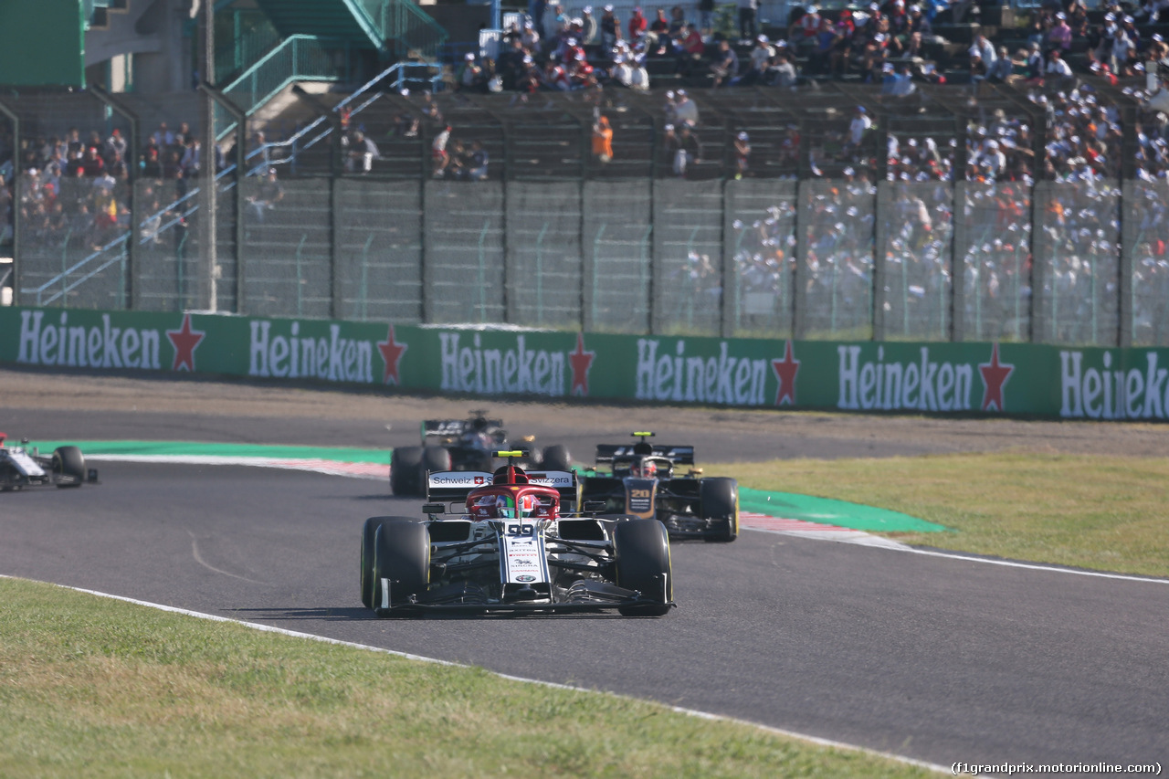 GP GIAPPONE, 13.10.2019- Gara, Antonio Giovinazzi (ITA) Alfa Romeo Racing C38