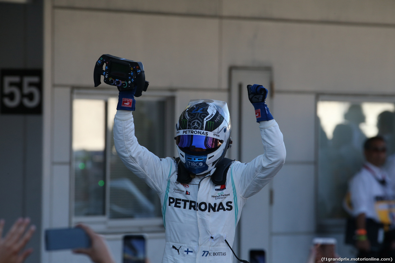 GP GIAPPONE, 13.10.2019- Festeggiamenti in parc fermee,  winner Valtteri Bottas (FIN) Mercedes AMG F1 W10 EQ Power