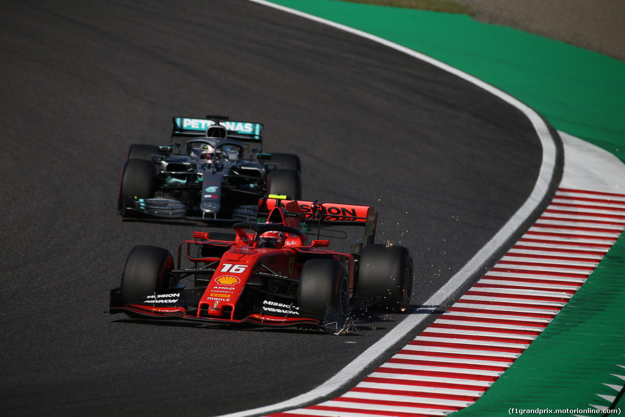 GP GIAPPONE, 13.10.2019- Gara, Charles Leclerc (MON) Ferrari SF90