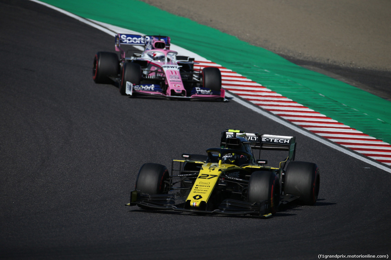 GP GIAPPONE, 13.10.2019- Gara, Nico Hulkenberg (GER) Renault Sport F1 Team RS19