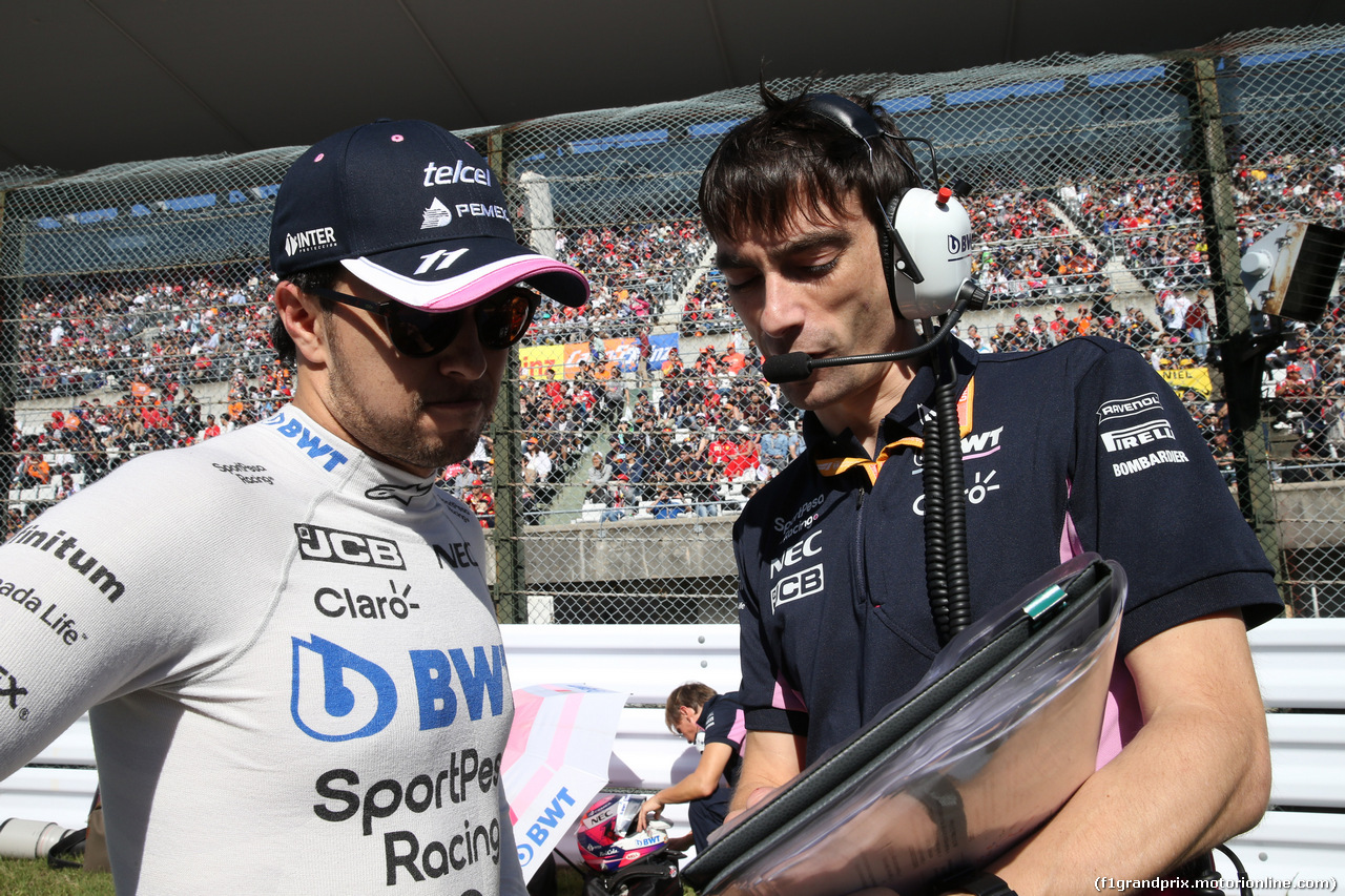 GP GIAPPONE, 13.10.2019- partenzaing grid,  Sergio Perez (MEX) Racing Point F1 RP19
