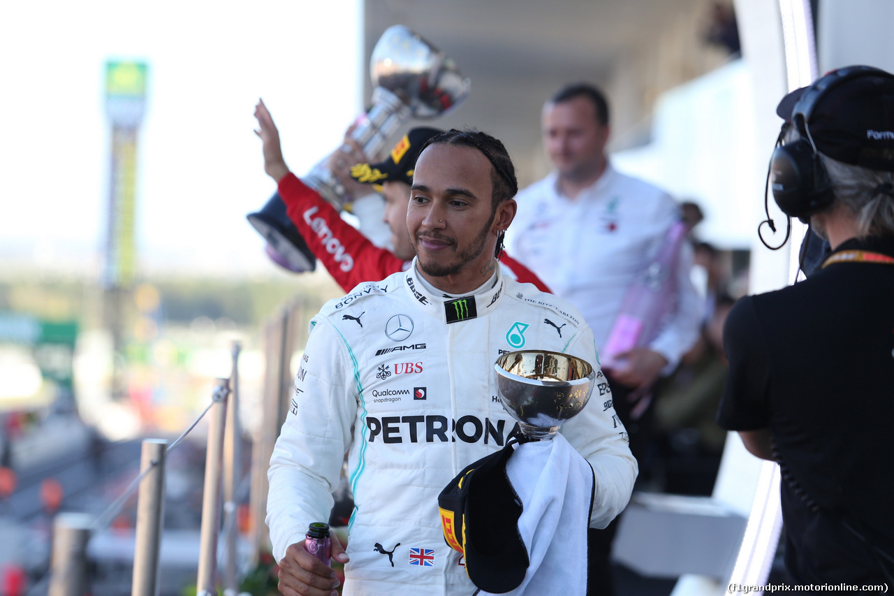 GP GIAPPONE, 13.10.2019- podium, Lewis Hamilton (GBR) Mercedes AMG F1 W10 EQ Power