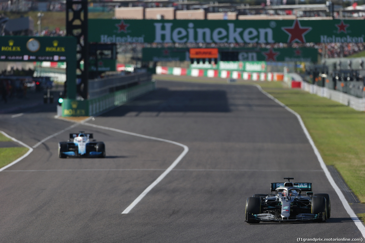 GP GIAPPONE, 13.10.2019- Gara, Lewis Hamilton (GBR) Mercedes AMG F1 W10 EQ Power