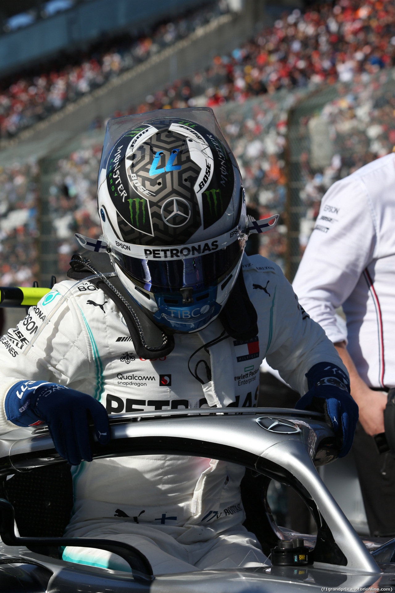 GP GIAPPONE, 13.10.2019- partenzaing grid,  Valtteri Bottas (FIN) Mercedes AMG F1 W10 EQ Power
