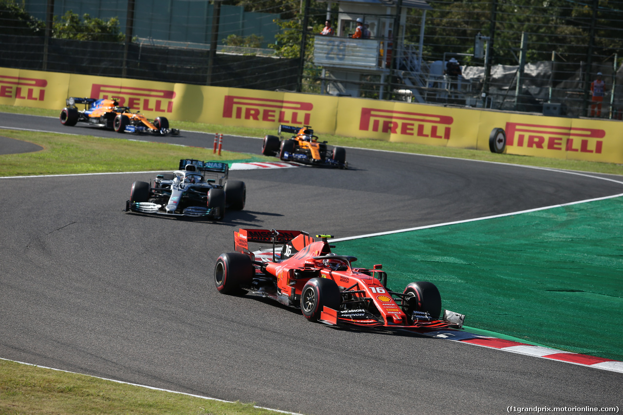 GP GIAPPONE, 13.10.2019- Gara, Charles Leclerc (MON) Ferrari SF90