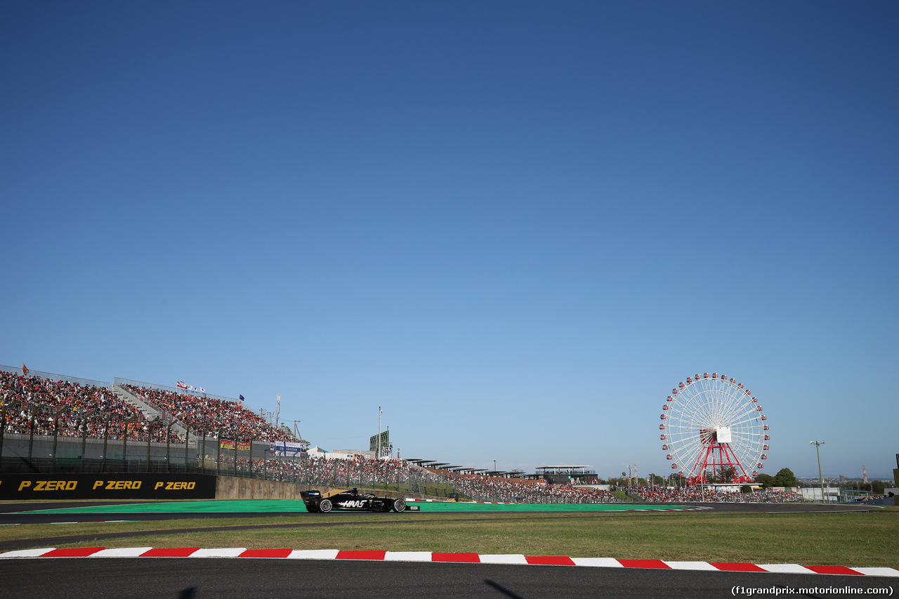 GP GIAPPONE, 13.10.2019- Gara, Romain Grosjean (FRA) Haas F1 Team VF-19