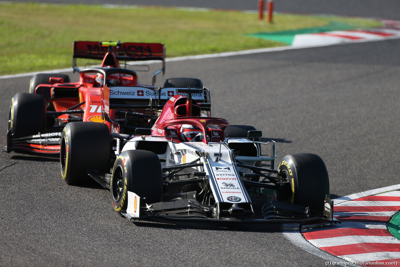 GP GIAPPONE, 13.10.2019- Gara, Kimi Raikkonen (FIN) Alfa Romeo Racing C38