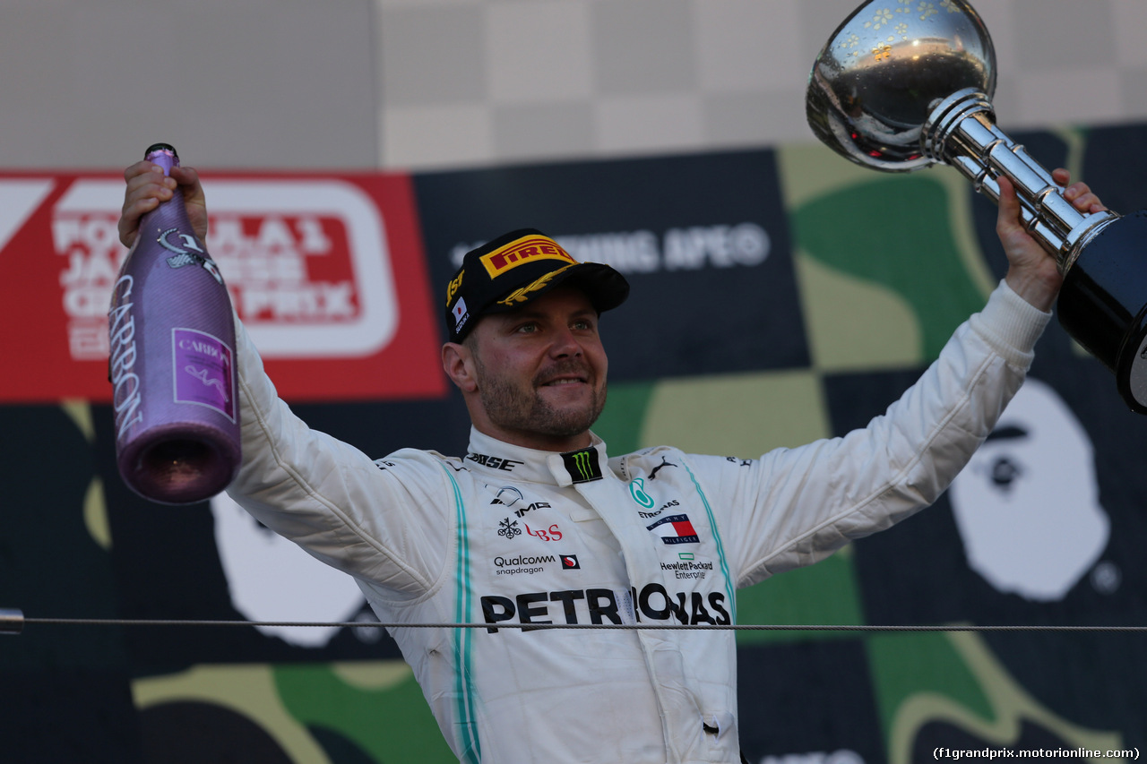 GP GIAPPONE, 13.10.2019- Podium, winner Valtteri Bottas (FIN) Mercedes AMG F1 W10 EQ Power