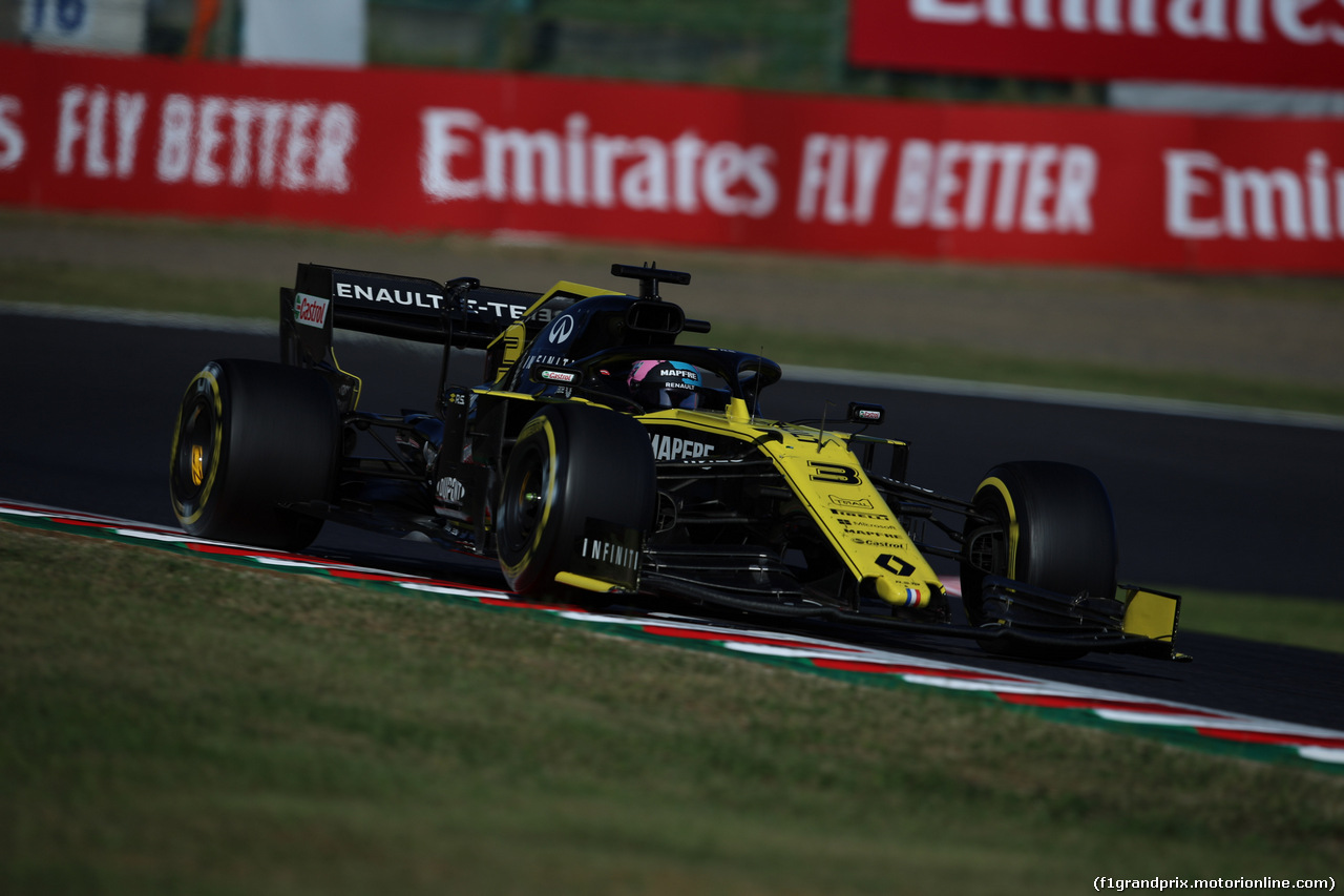 GP GIAPPONE, 13.10.2019- race, Daniel Ricciardo (AUS) Renault Sport F1 Team RS19