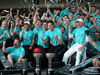 GP GIAPPONE, 13.10.2019- Mercedes AMG F1 team celebrates the victory of Valtteri Bottas (FIN) Mercedes AMG F1 W10 EQ Power, the 3rd place of Lewis Hamilton (GBR) Mercedes AMG F1 W10 EQ Power e the winning of 2019 constructor championship