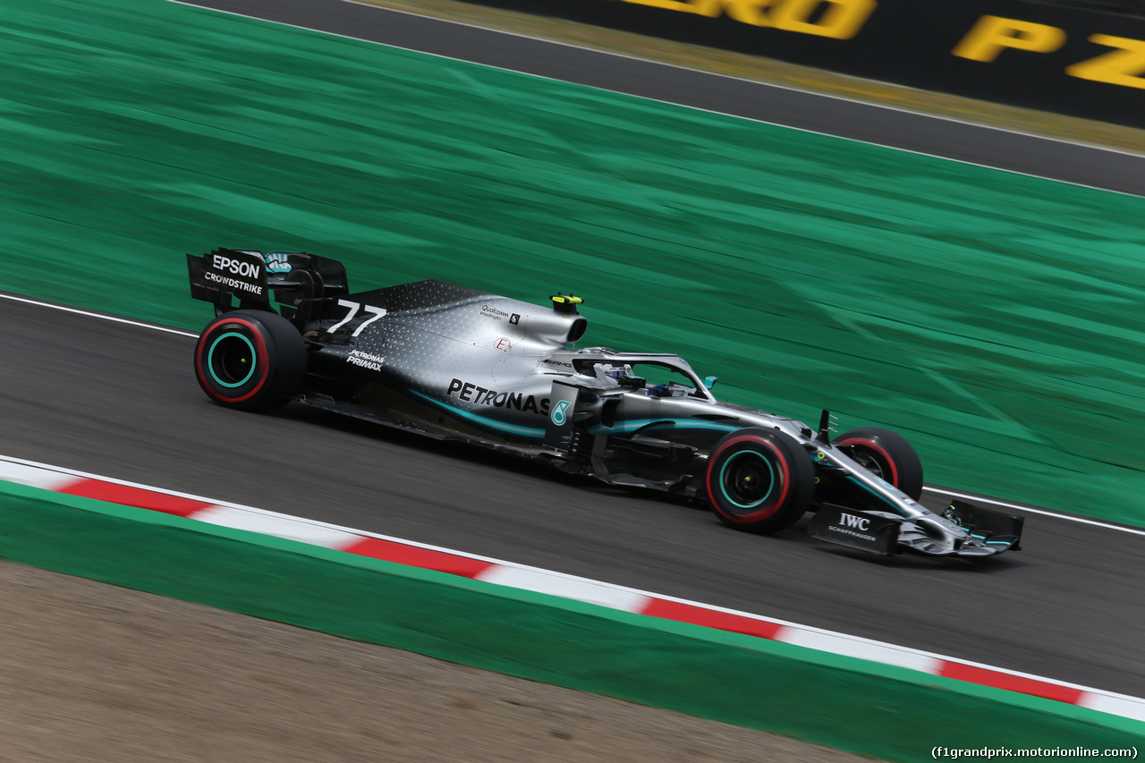 GP GIAPPONE, 11.10.2019- Prove Libere 1, Valtteri Bottas (FIN) Mercedes AMG F1 W10 EQ Power