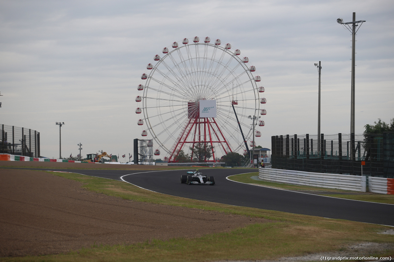 GP GIAPPONE, 11.10.2019- Prove Libere 1, Valtteri Bottas (FIN) Mercedes AMG F1 W10 EQ Power