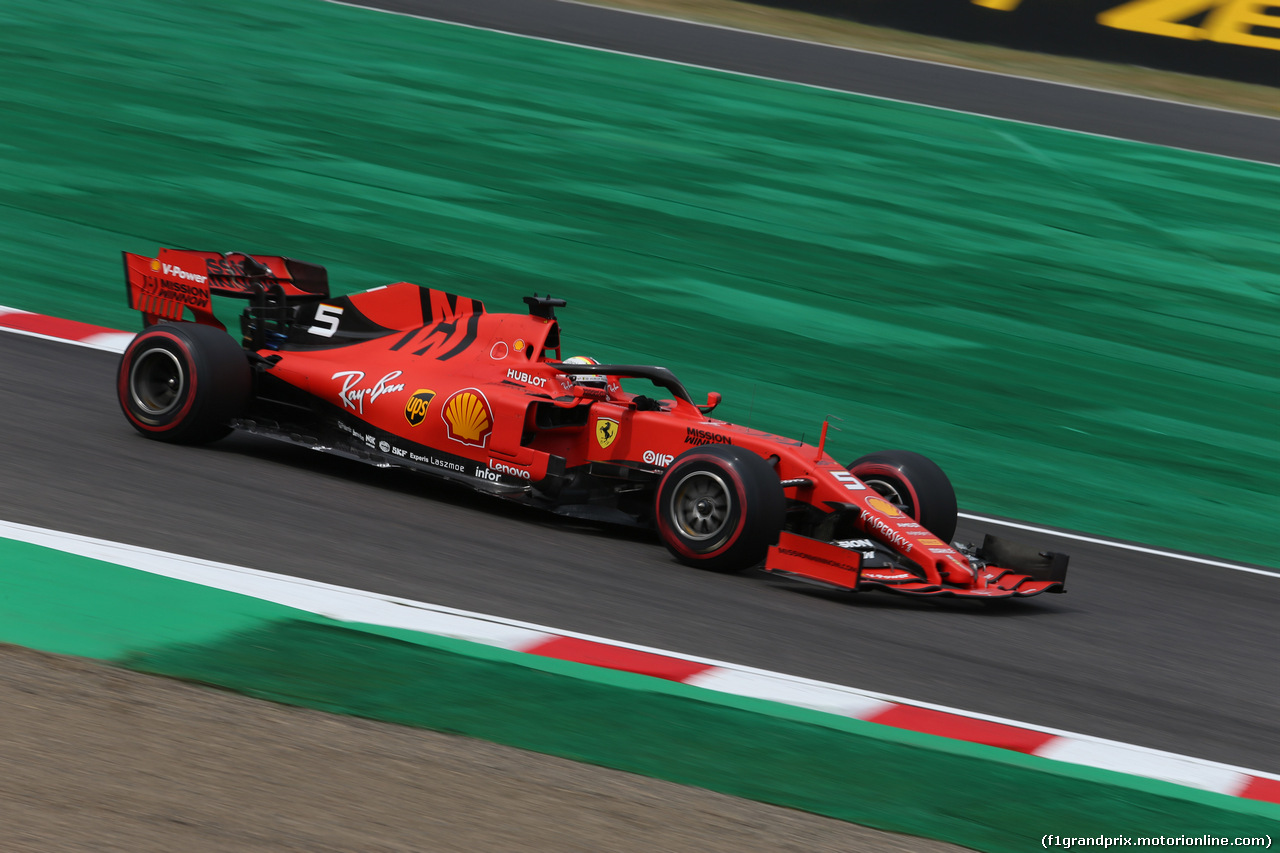 GP GIAPPONE, 11.10.2019- Prove Libere 1, Sebastian Vettel (GER) Ferrari SF90