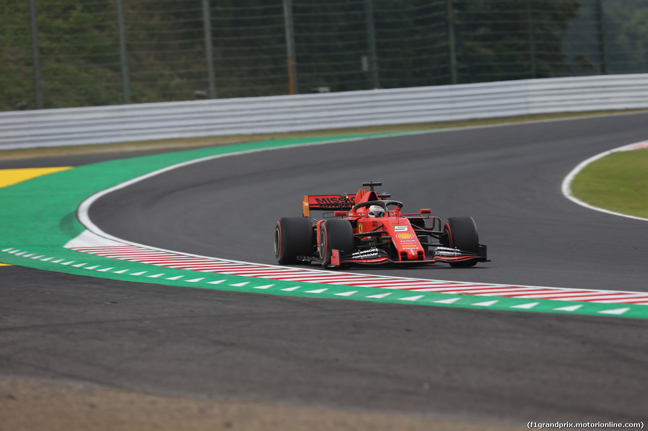 GP GIAPPONE, 11.10.2019- Prove Libere 1, Sebastian Vettel (GER) Ferrari SF90