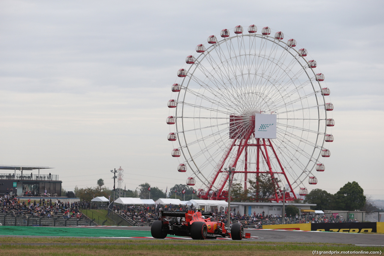 GP GIAPPONE, 11.10.2019- Prove Libere 1, Charles Leclerc (MON) Ferrari SF90