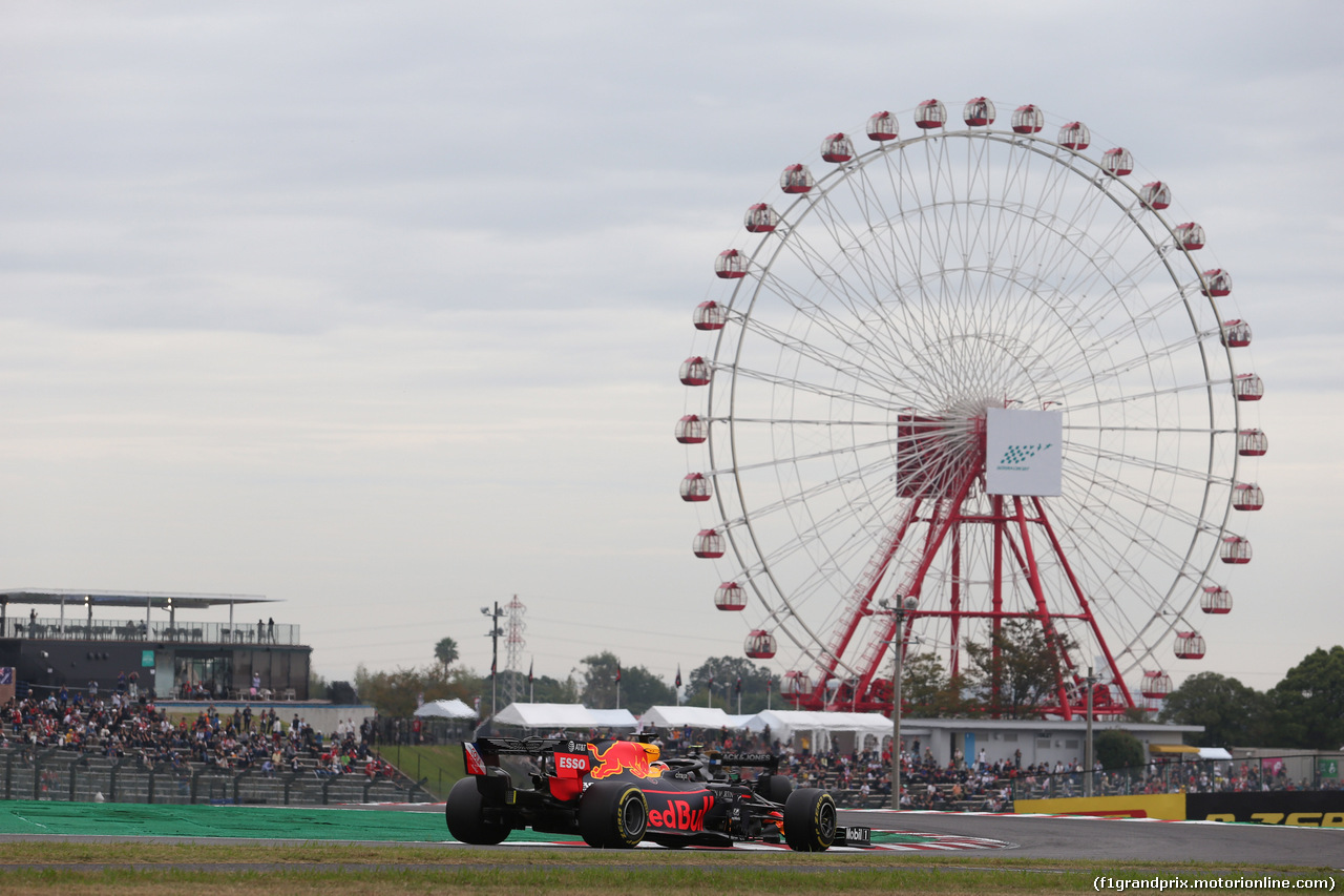 GP GIAPPONE, 11.10.2019- Prove Libere 1, Max Verstappen (NED) Red Bull Racing RB15