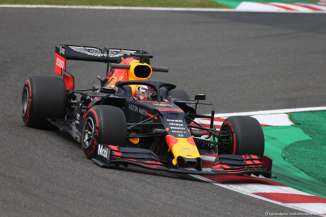 GP GIAPPONE, 11.10.2019- Prove Libere 1, Max Verstappen (NED) Red Bull Racing RB15