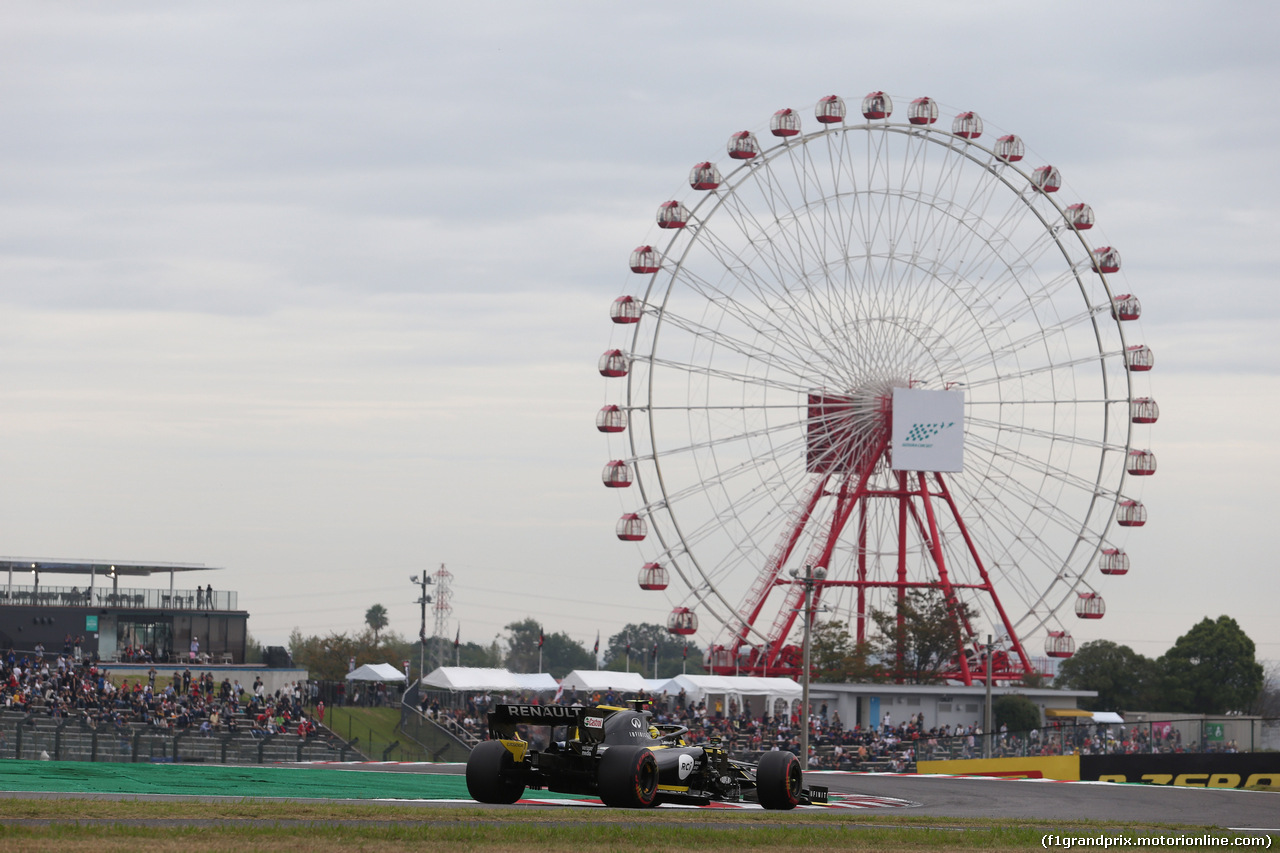 GP GIAPPONE, 11.10.2019- Prove Libere 1, Nico Hulkenberg (GER) Renault Sport F1 Team RS19