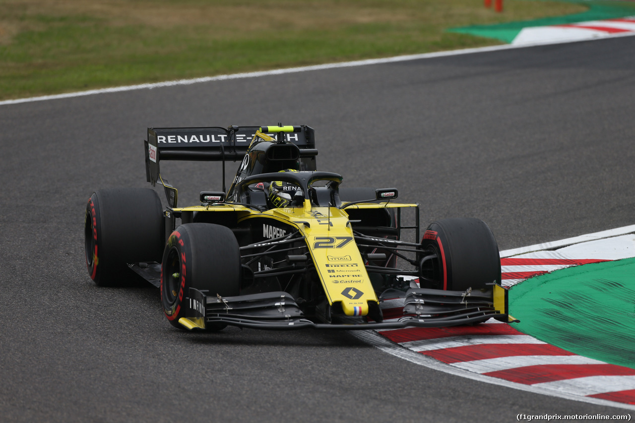 GP GIAPPONE, 11.10.2019- Prove Libere 1, Nico Hulkenberg (GER) Renault Sport F1 Team RS19