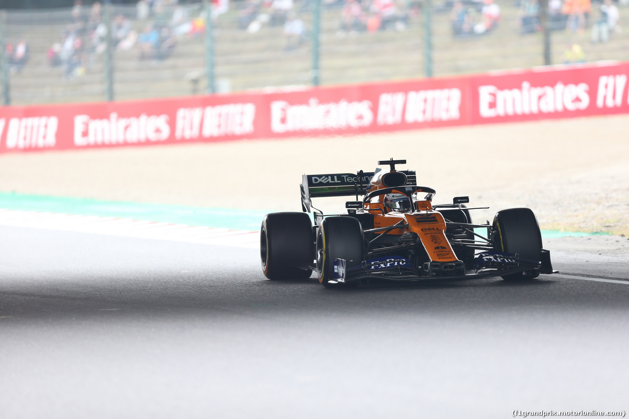 GP GIAPPONE, 11.10.2019- Prove Libere 1, Carlos Sainz Jr (ESP) Mclaren F1 Team MCL34