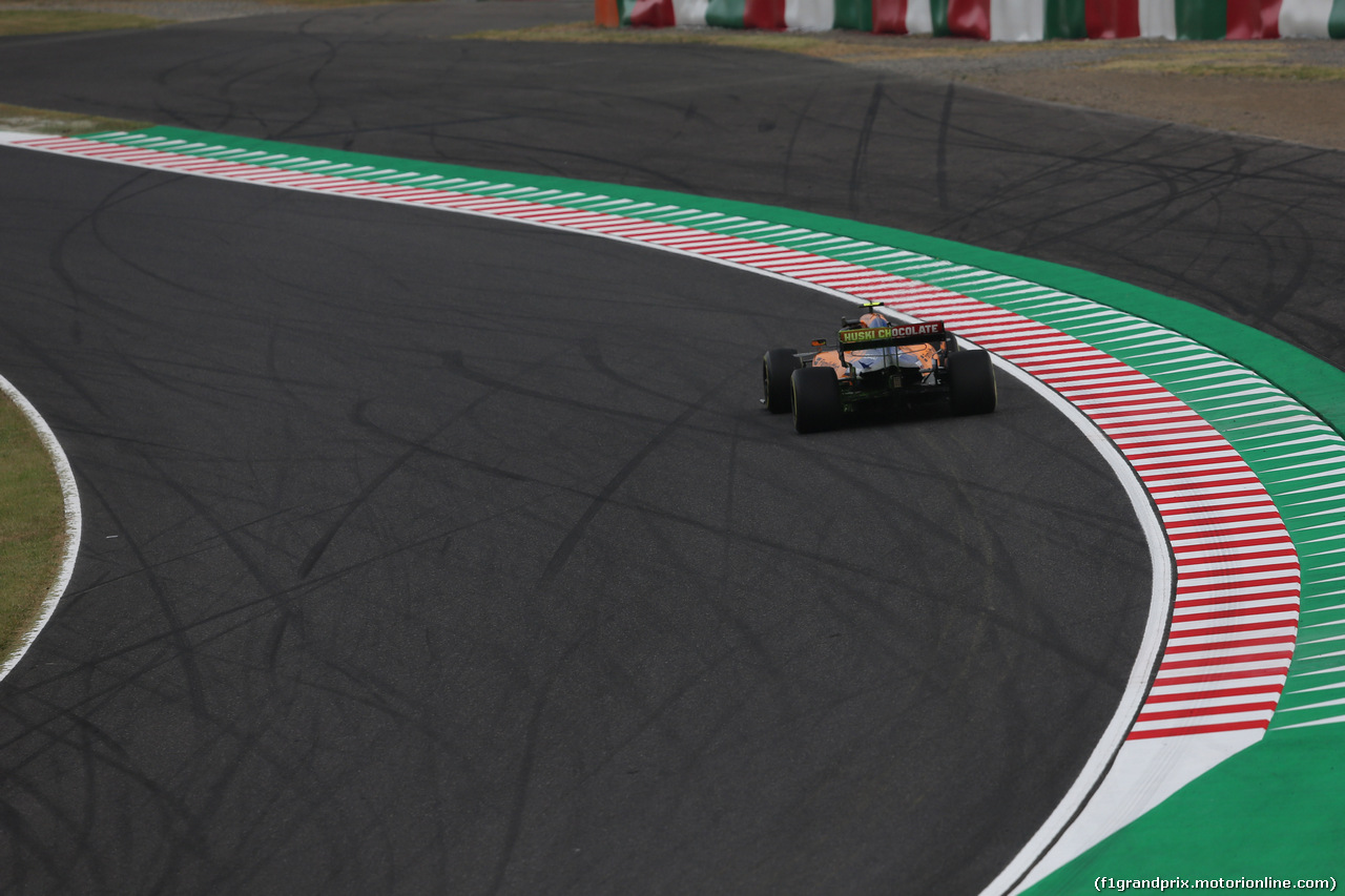 GP GIAPPONE, 11.10.2019- Prove Libere 1, Lando Norris (GBR) Mclaren F1 Team MCL34