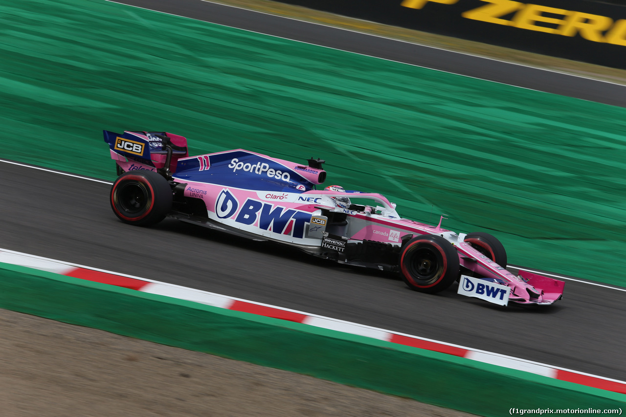 GP GIAPPONE, 11.10.2019- Prove Libere 1, Sergio Perez (MEX) Racing Point F1 RP19