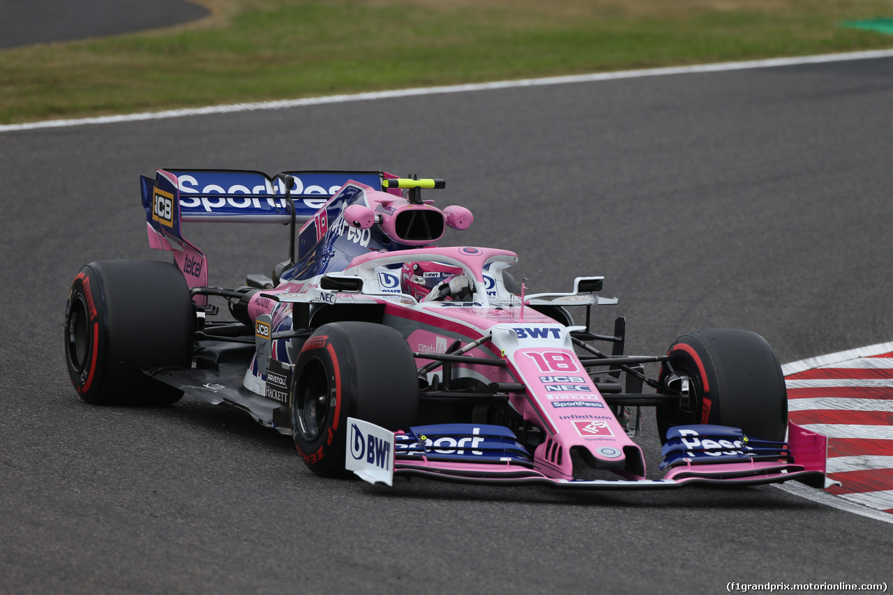 GP GIAPPONE, 11.10.2019- Prove Libere 1, Lance Stroll (CDN) Racing Point F1 RP19