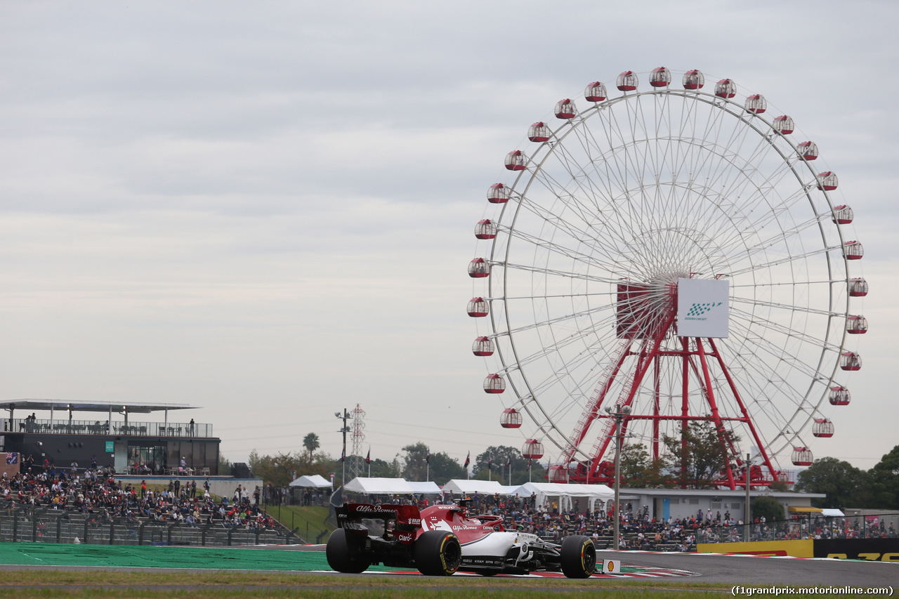 GP GIAPPONE, 11.10.2019- Prove Libere 1, Kimi Raikkonen (FIN) Alfa Romeo Racing C38