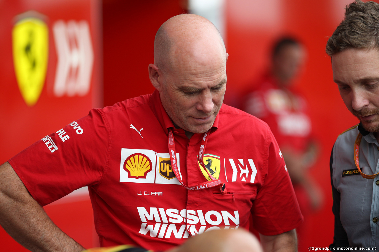 GP GIAPPONE, 11.10.2019- Prove Libere 2, Jock Clear (GBR) Ferrari Engineering Director