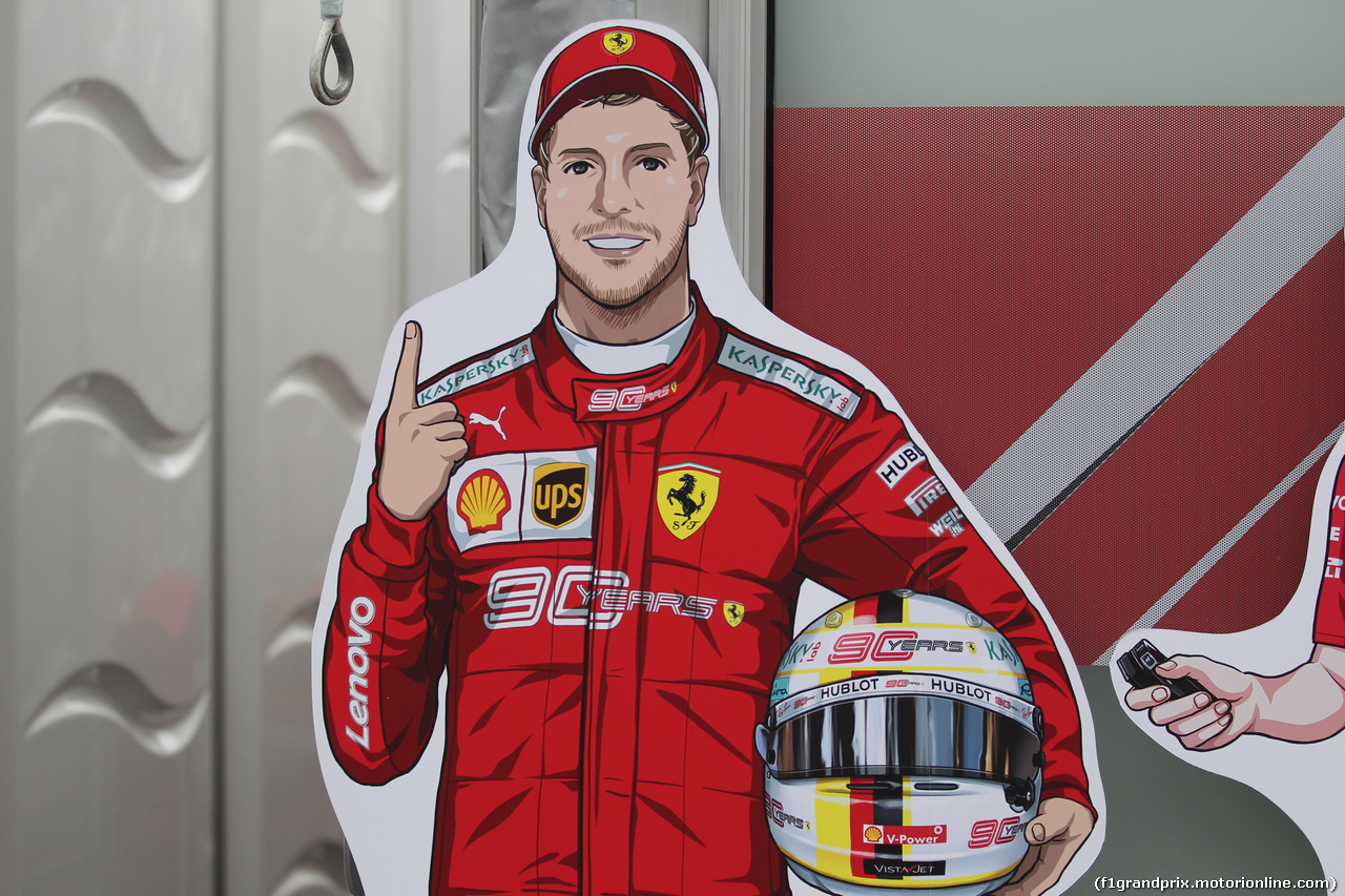 GP GIAPPONE, 11.10.2019- Sebastian Vettel (GER) Ferrari SF90 painted in manga style