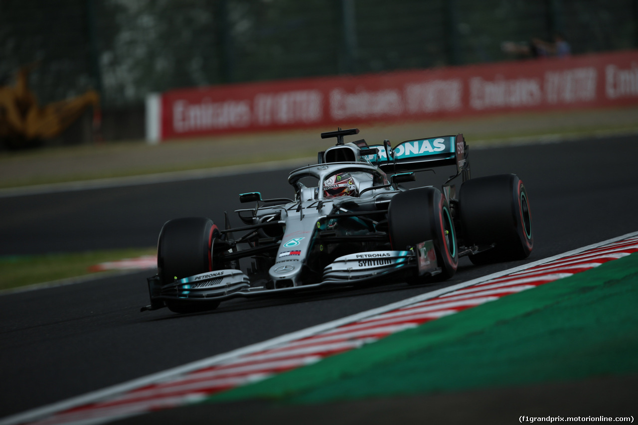 GP GIAPPONE, 11.10.2019- Prove Libere 2, Lewis Hamilton (GBR) Mercedes AMG F1 W10 EQ Power