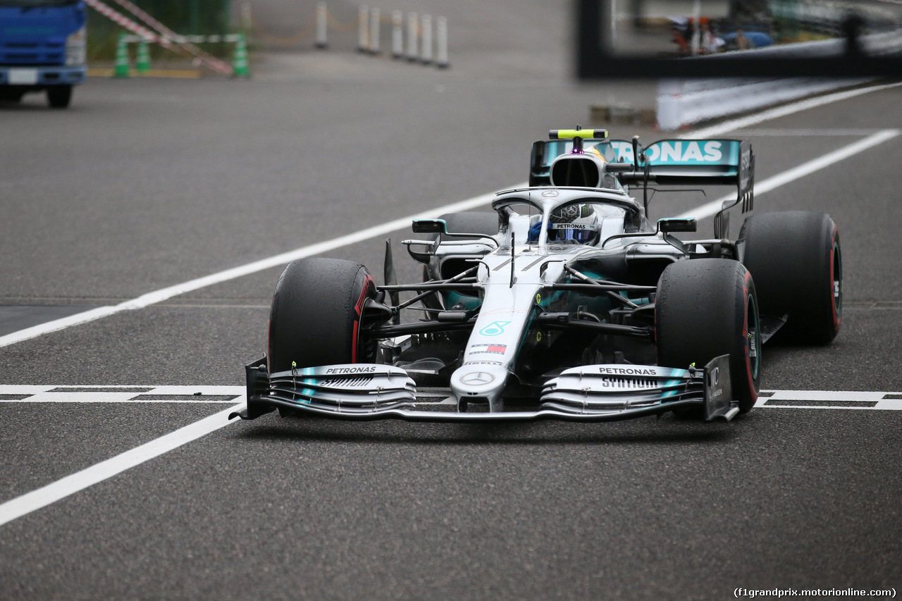 GP GIAPPONE, 11.10.2019- Prove Libere 2, Valtteri Bottas (FIN) Mercedes AMG F1 W10 EQ Power