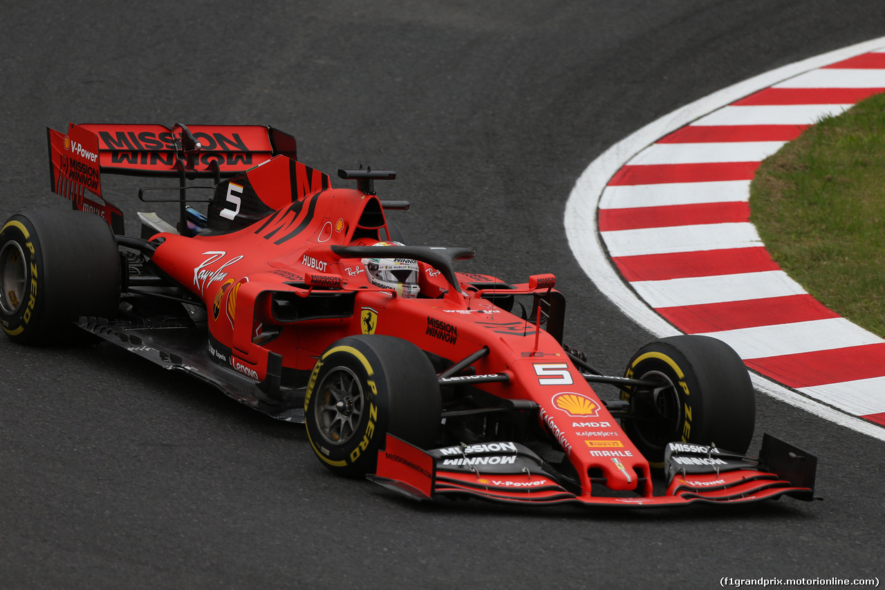 GP GIAPPONE, 11.10.2019- Prove Libere 2, Sebastian Vettel (GER) Ferrari SF90