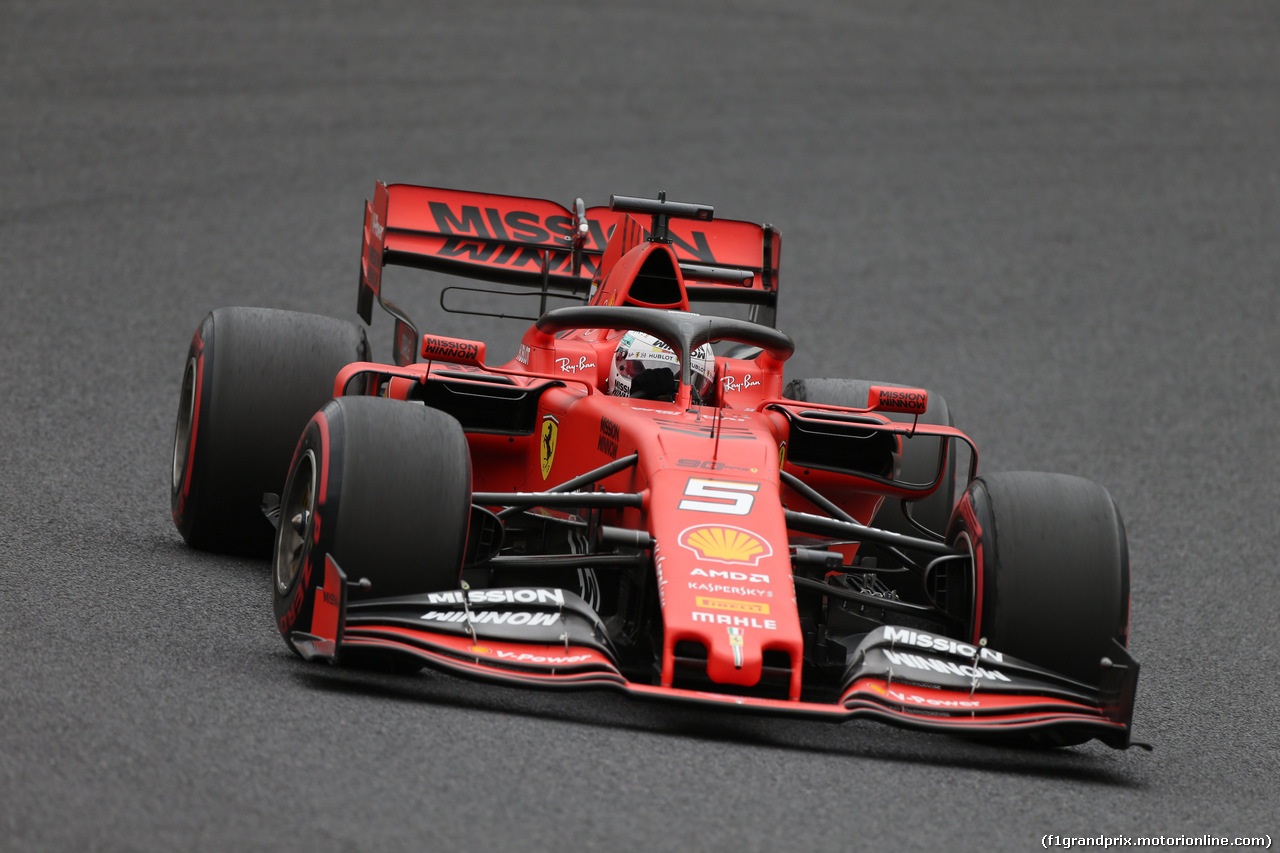 GP GIAPPONE, 11.10.2019- Prove Libere 2, Sebastian Vettel (GER) Ferrari SF90